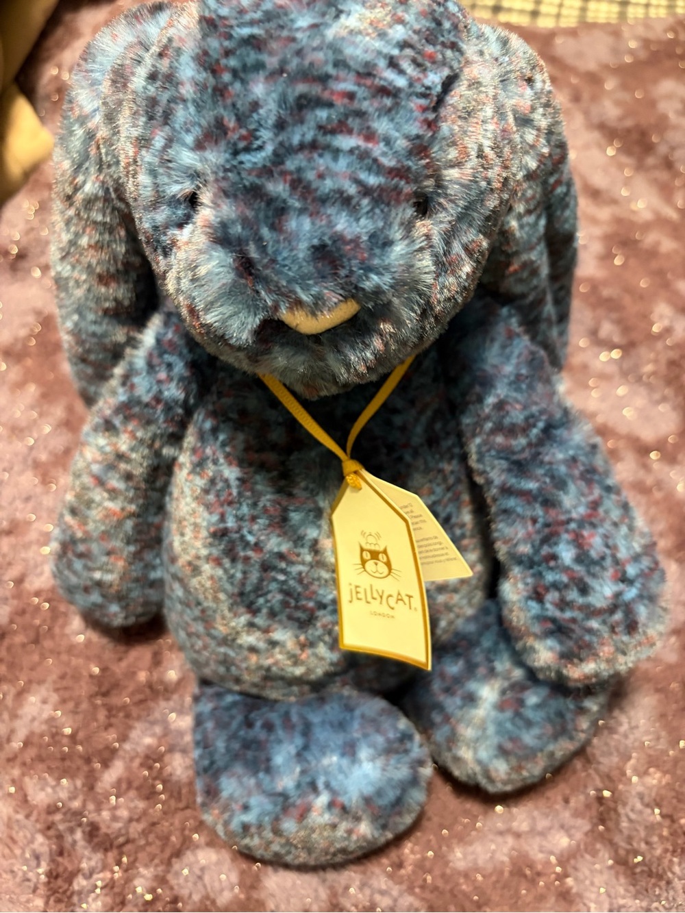 Jellycat Blue Plush Bunny – Hopescone Luxe Bunny nwt